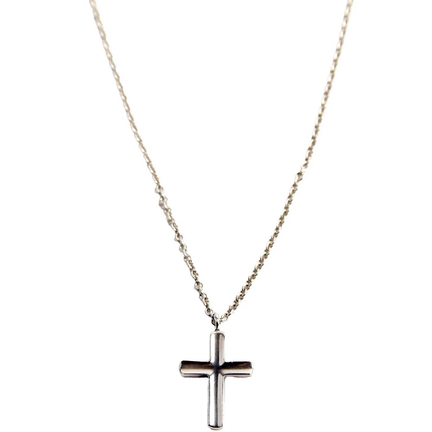 Concave Cross Pendant Necklace 925 | Keeks Designer Handbags