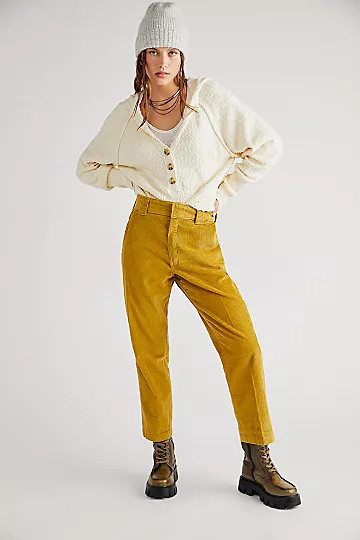 Dickies Corduroy Reworked Cropped Pants | Free People (Global - UK&FR Excluded)