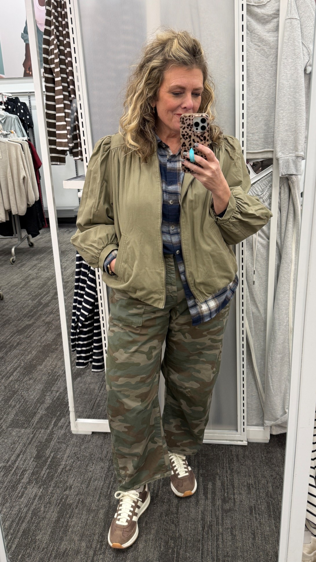 Love the sleeve detail in this bomber 

#LTKmomlife #LTKootd #LTKOver40