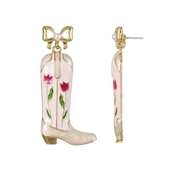Packed Party Tulip Western Boot Earrings, 1 Pair | Walmart (US)