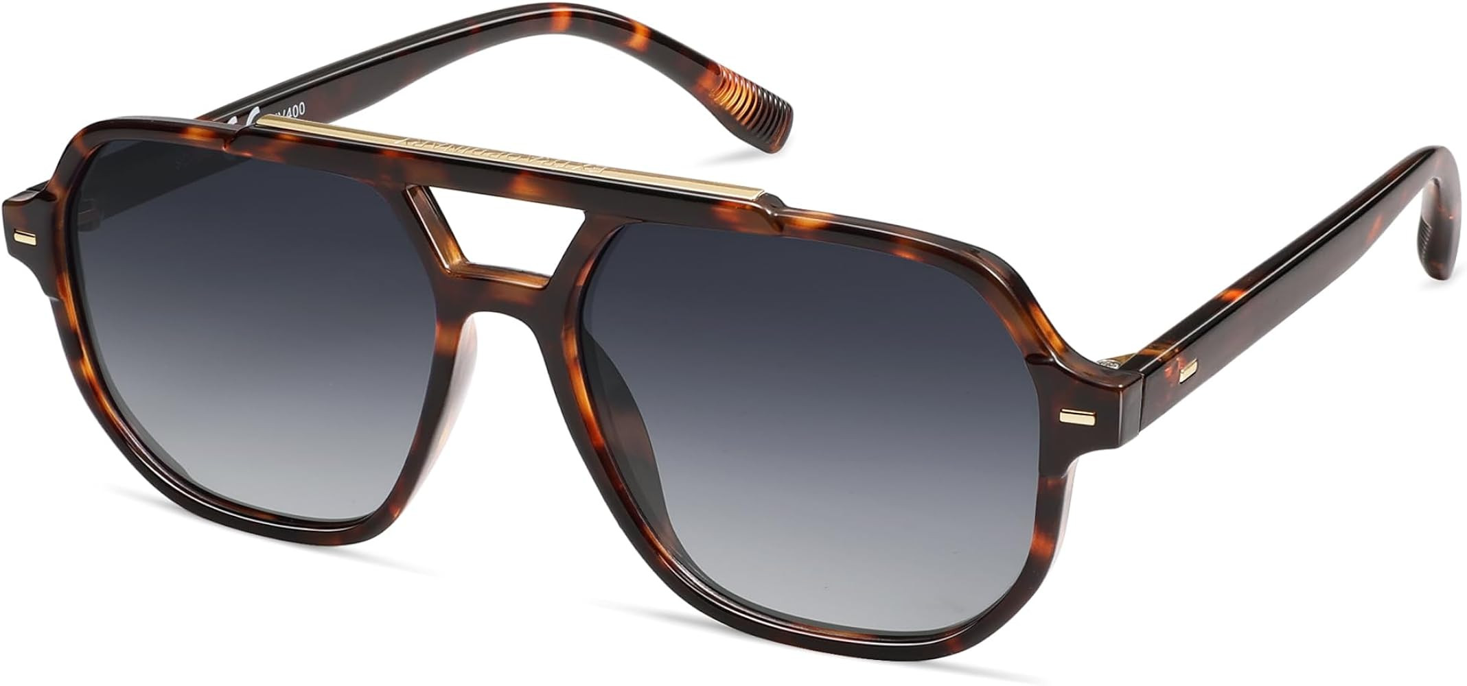 SOJOS Retro Trendy Aviator Polarized Sunglasses Men Women Vintage 70s Square Stylish Frame Sun Gl... | Amazon (US)