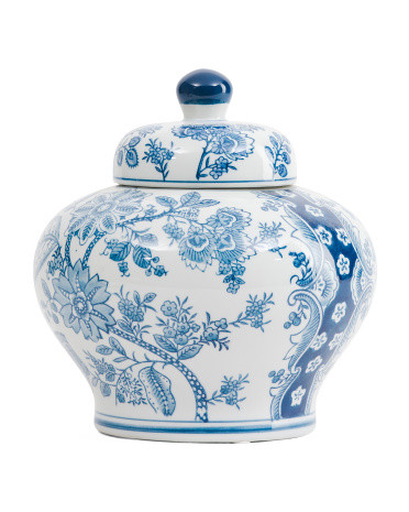 Porcelain Floral Lidded Jar | TJ Maxx