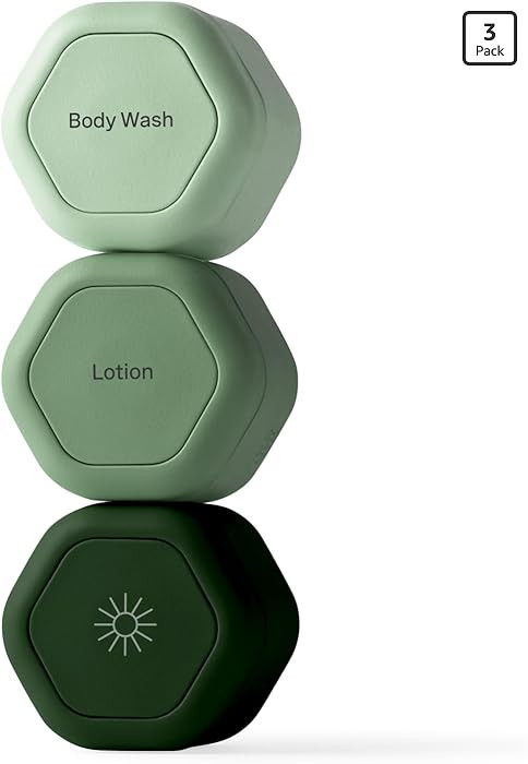 Cadence Travel Containers, 3 Medium (1.32oz), Evergreen - TSA Approved, Leak Proof - Body Care Ca... | Amazon (US)