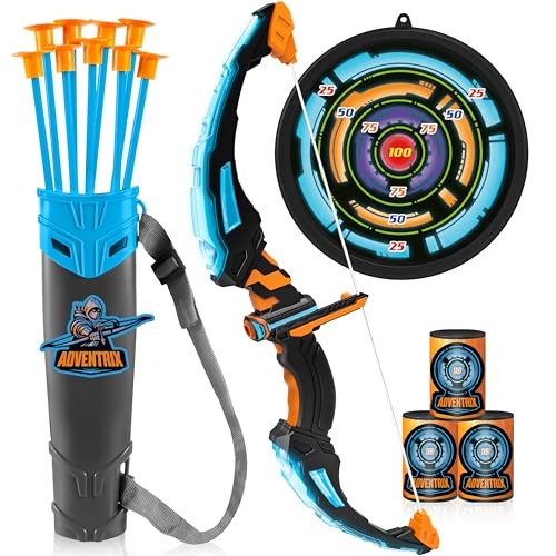 JOYIN LED Bow and Arrow for Kids, Light Up Archery Toy Play Set with Suction Cups Arrows, Targets & Arrow Case, Indoor and Outdoor Hunting Play Gift Toys for Boys Girls 3-12 | Amazon (US)