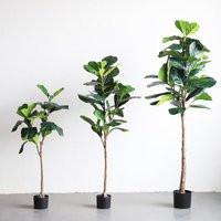 Artificial Fiddle Leaf Fig Tree | Faux Plant Natural Accent | Etsy (US)