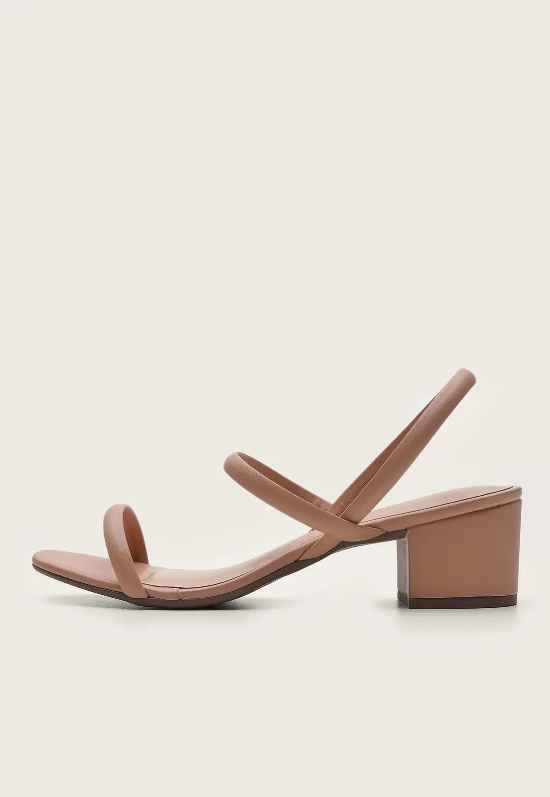 Sandália Via Uno Tiras Nude | Dafiti (BR)