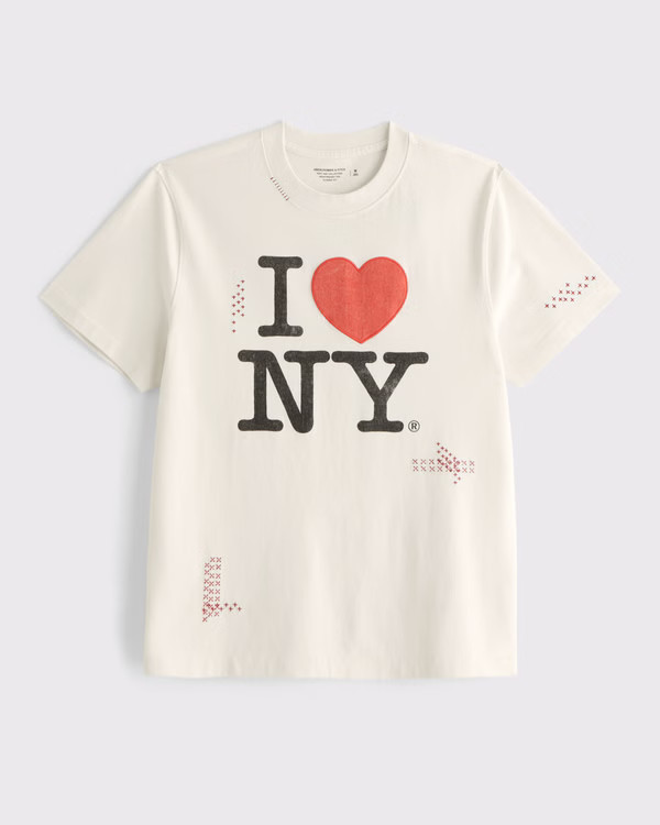 Men's Premium Heavyweight NYC Graphic Tee | Men's Tops | Abercrombie.com | Abercrombie & Fitch (US)
