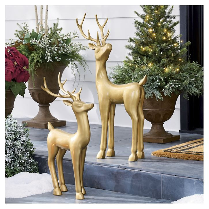 Antique Brass Deer | Grandin Road | Grandin Road