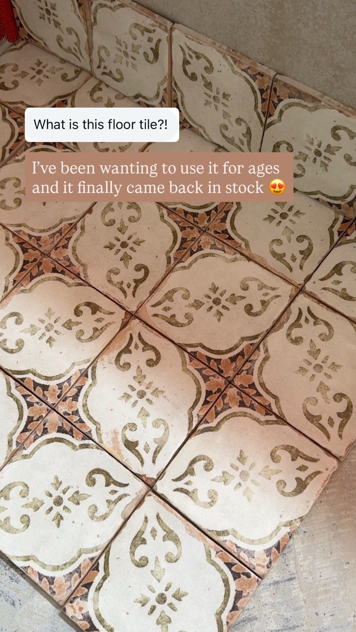 Our bathroom floor tile was worth the wait 💓

#LTKHome