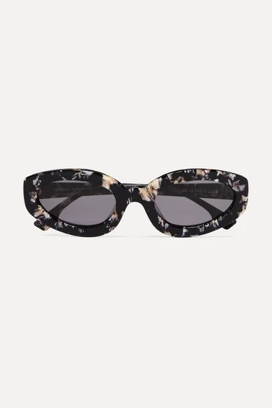 Meteor Amour oval-frame floral-print acetate sunglasses | NET-A-PORTER (UK & EU)
