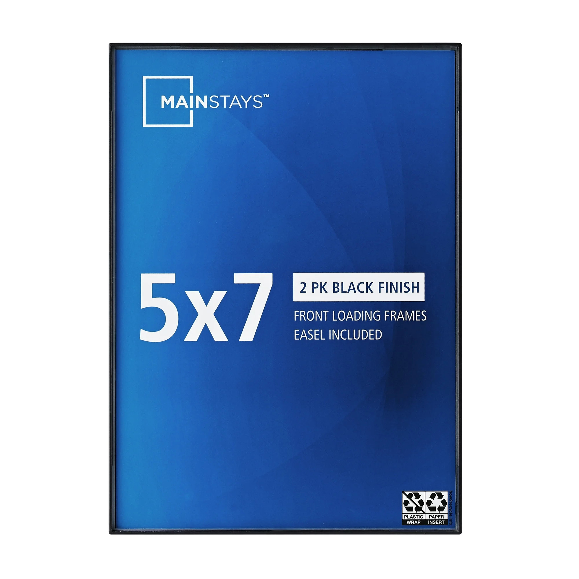 Mainstays 5x7 Front Loading Picture Frame, Black - Walmart.com | Walmart (US)