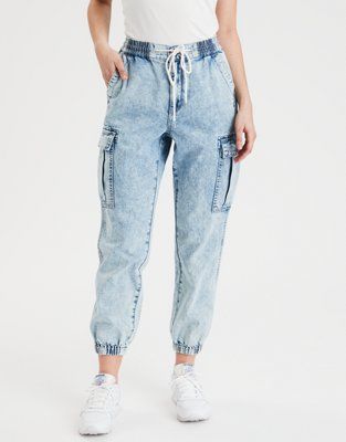 High-Waisted Denim Jogger | American Eagle Outfitters (US & CA)