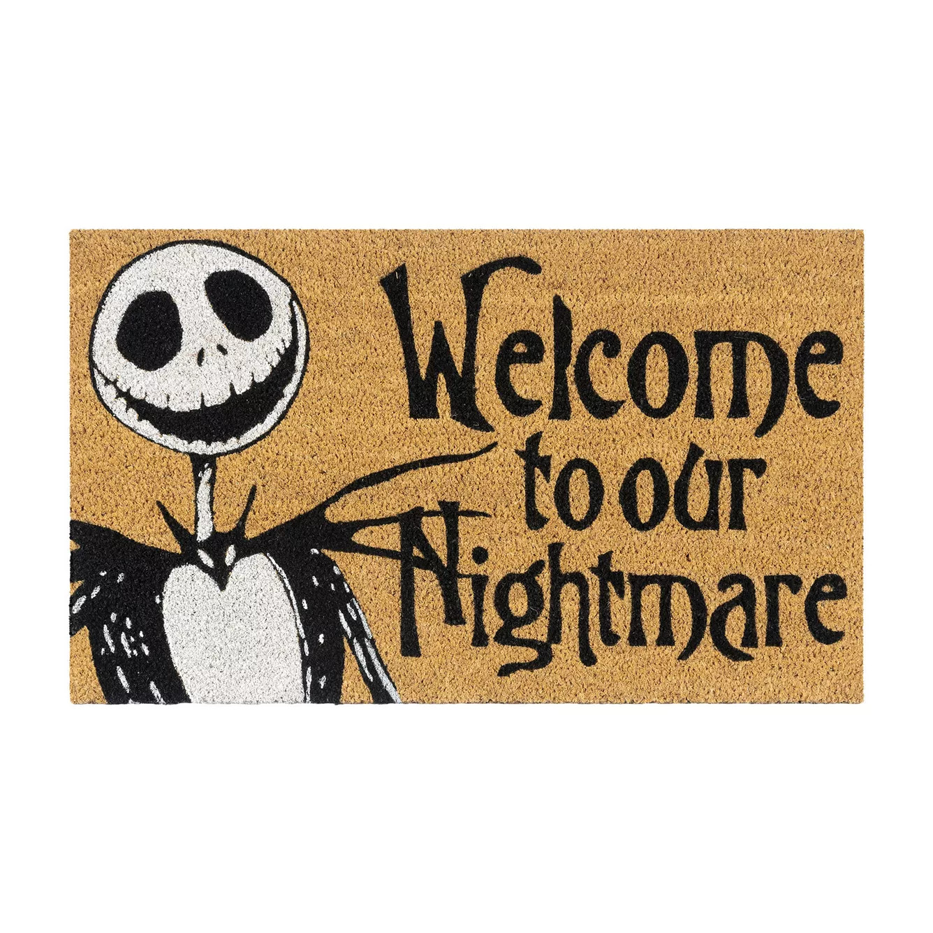 Disney's Nightmare Before Christmas Jack Skellington Welcome To Our Nightmare Doormat 18" x 30" | Kohl's