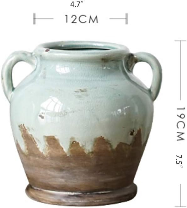 Ceramic Vase Ears Ceramic Vases,Rustic Ceramic Vase Decoration,Country Style Vintage Vase for Bou... | Amazon (US)