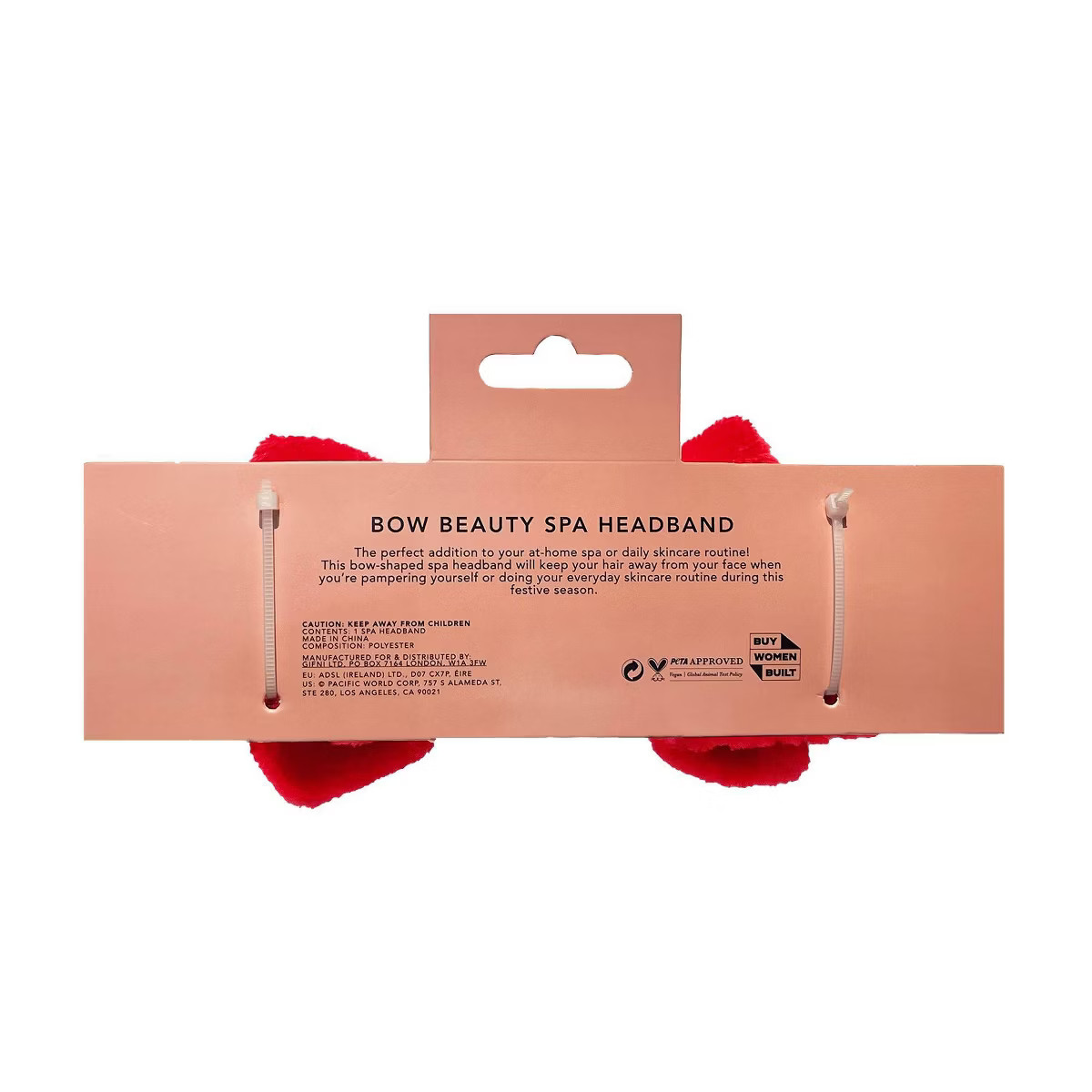 Holler and Glow Spa Headband - Red | Target