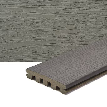 Trex Enhance Basics 1-in x 6-in x 12-ft Clam Shell Grooved Composite Deck board Lowes.com | Lowe's