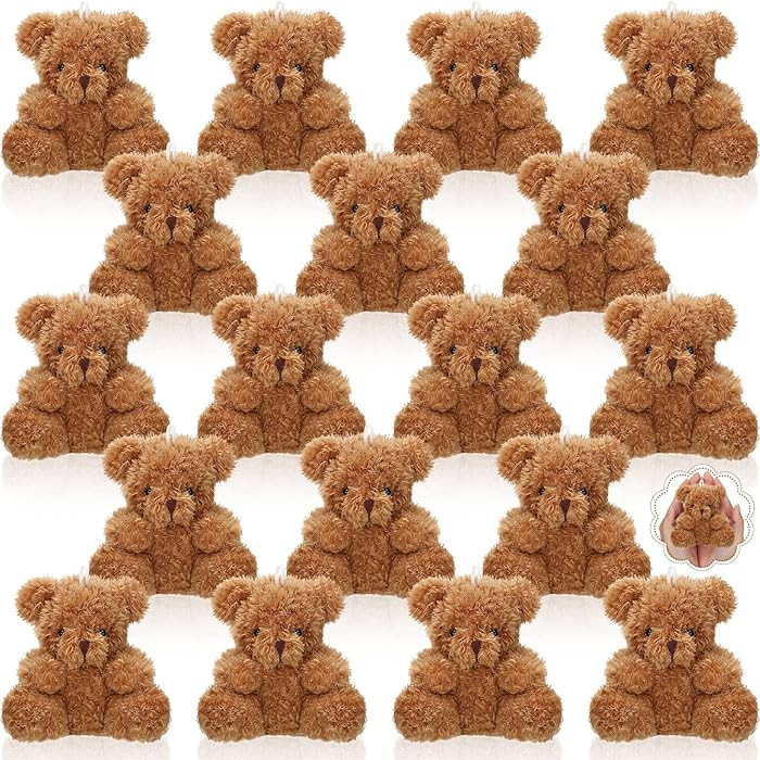 Chivao 20 Pcs Mini Plush Bears Bulk 4'' Small Bear Valentines Stuffed Animal Tiny Valentine Gifts... | Amazon (US)