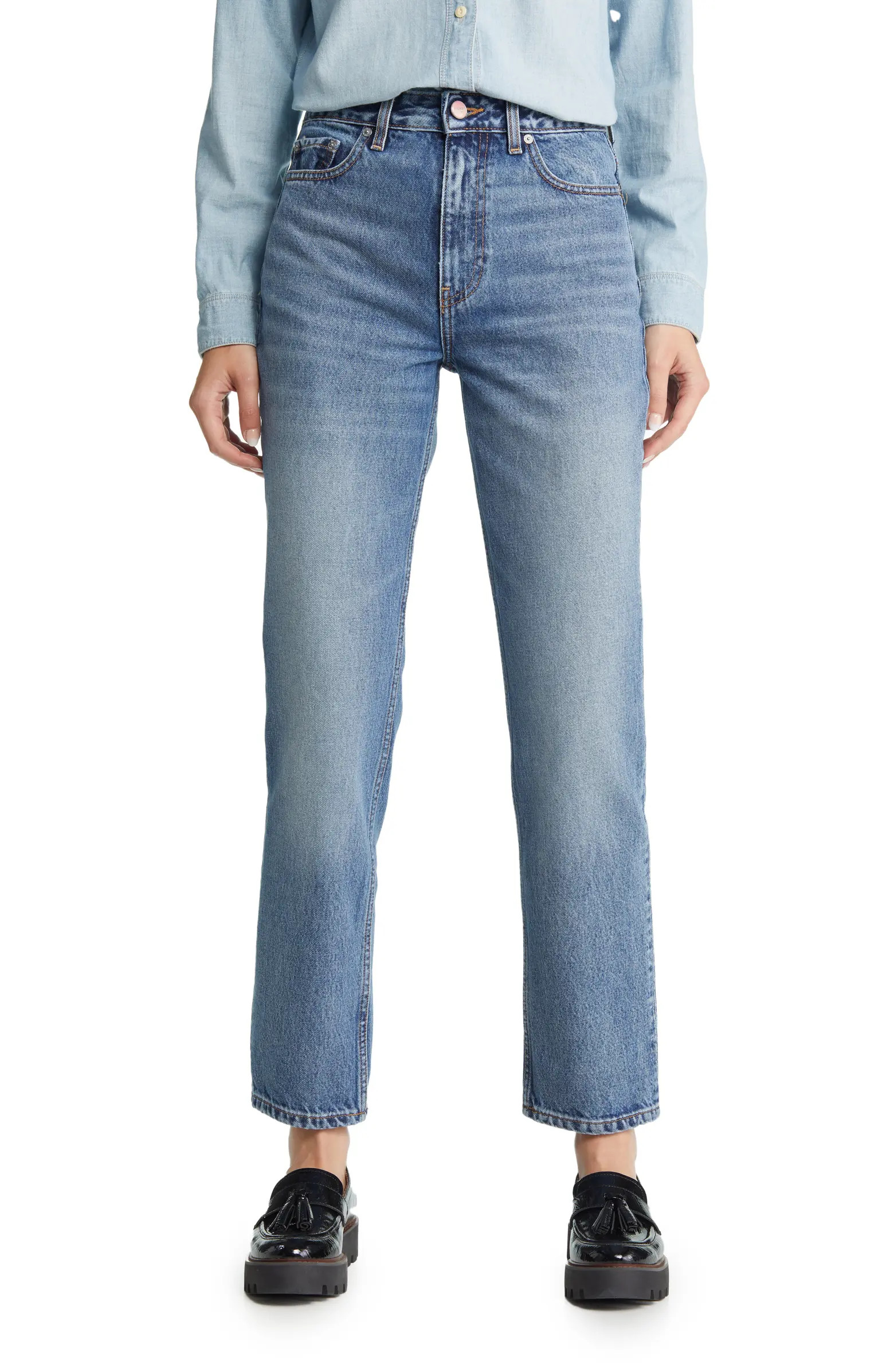 Swigy High Waist Straight Leg Jeans | Nordstrom