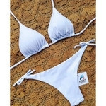 Biquini Branco Esmeralda Modelo Cortininha A.COST MODA PRAIA | Submarino (BR)