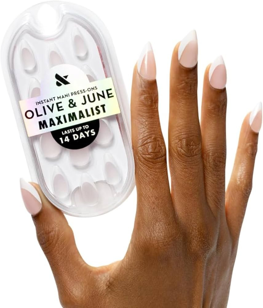 Olive & June Mani Maximalist Instant Press-On Nails | (Glue) Medium Stiletto | 42 Fake Nails 21 S... | Amazon (US)