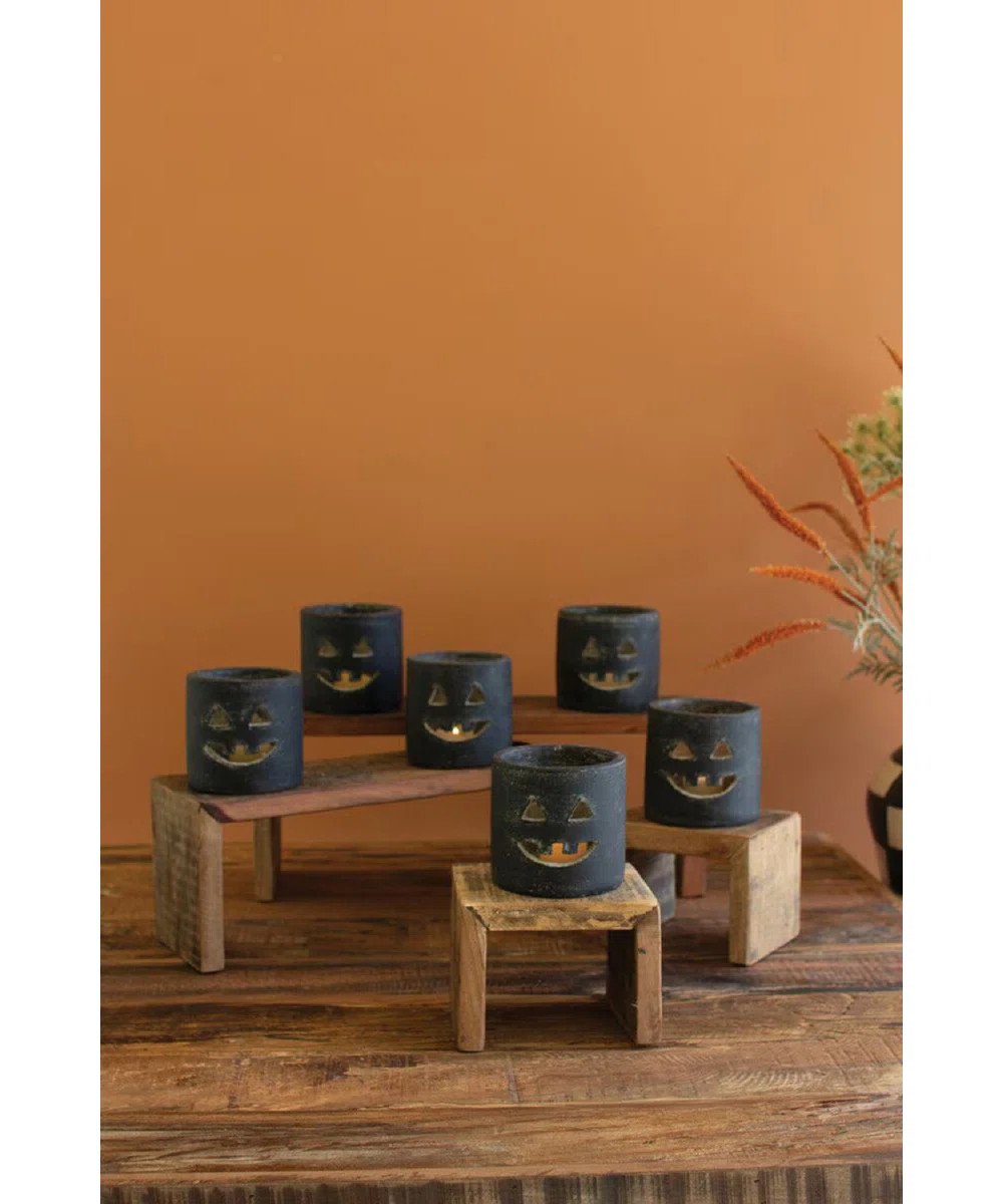 Esmeray Quinton SHORT BLACK CLAY JACK-O-LANTERN | Wayfair North America