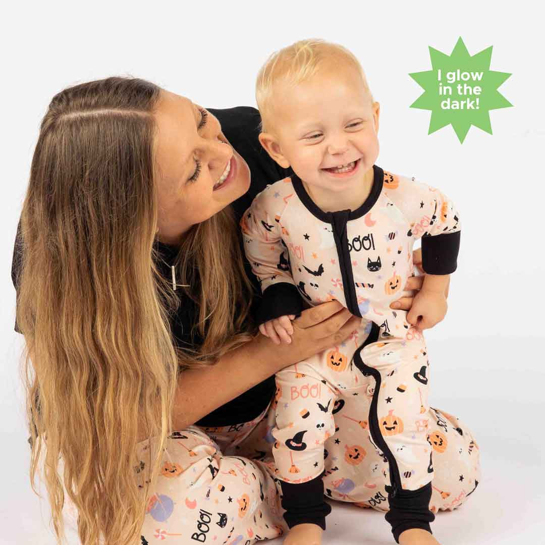 Sweet and Spooky Glow-in-the-Dark Halloween Bamboo Convertible Baby Pa | Emerson and Friends
