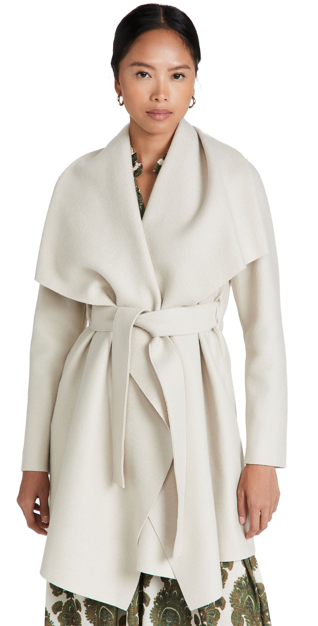 Women blanket coat pressed wool | Shopbop