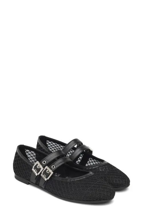 NeroGiardini Mesh Ballet Flat in Black at Nordstrom, Size 10Us | Nordstrom