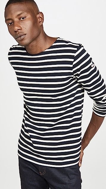 Long Sleeve Striped Marinière Aviron T-Shirt | East Dane (Global)
