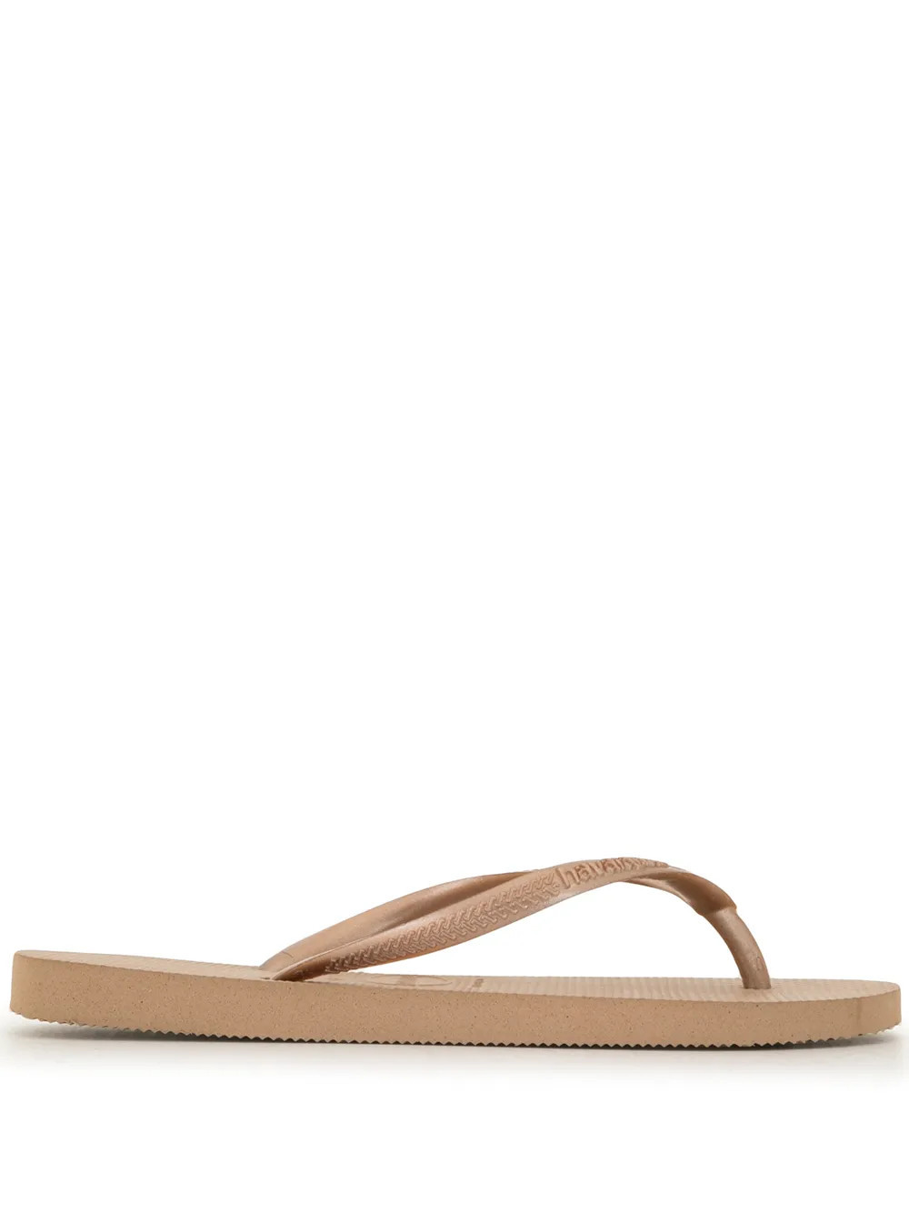 Havaianas Slim textured flip-flops - Brown | Farfetch Global