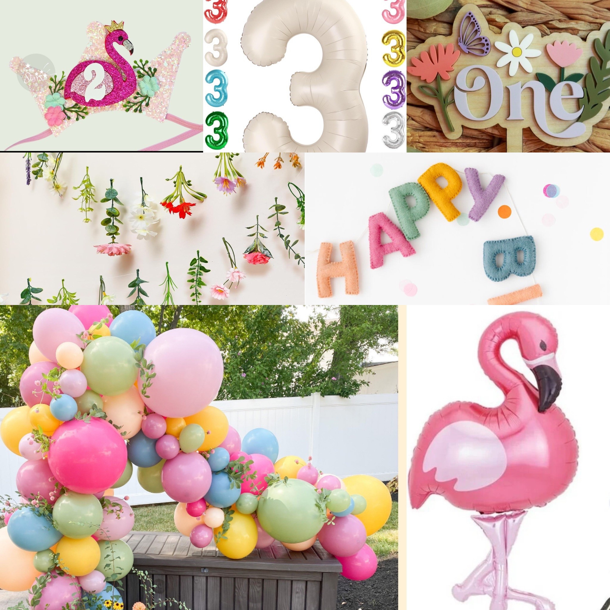 Wildflower and flamingo theme birthday party for our one and three year old girls! 

Mood board | party planning | girl mom | toddler girl birthday | first birthday party | one year old | young wild and free | wild one | party decorations | birthday decor | summer | spring | balloon arch | banner | garland 

#LTKKids #LTKParties #LTKSeasonal