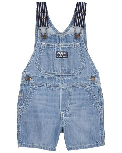 Oshkosh B'Gosh Boys World's Best Overalls, Sky Blue Shortall, 6M | Amazon (US)