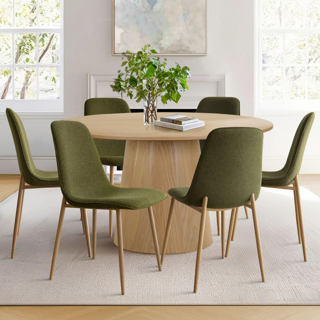 Oslo Modern Upholstered Dining Chair (Set of 6) | Pop Maison