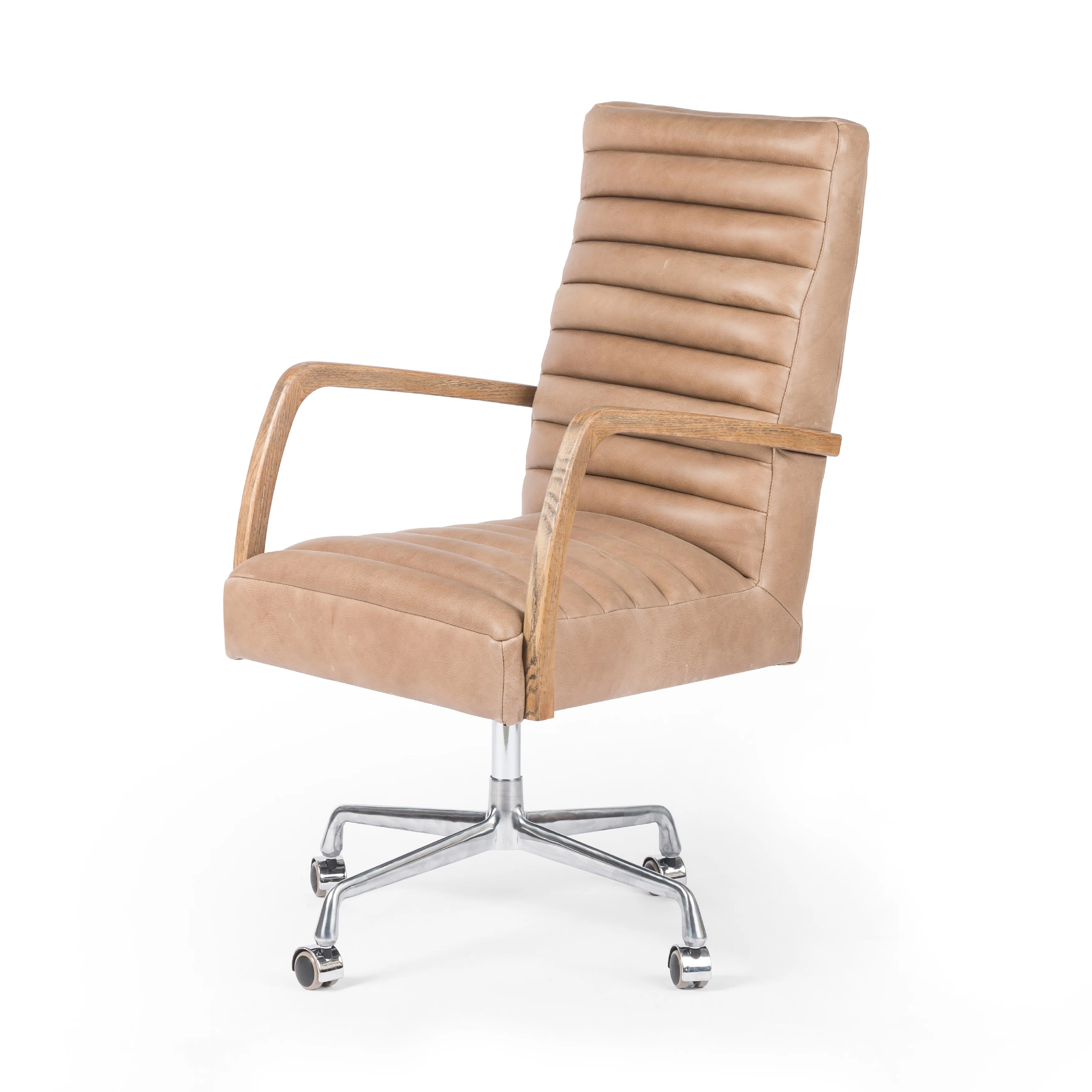 Four HandsBryson Leather Swivel Executive Chair | Perigold