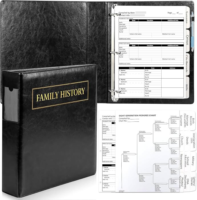 Family History Binder 3 Ring 50 Family Group Sheets 12th Generation 16 Sheets Genealogy Binder Di... | Amazon (US)