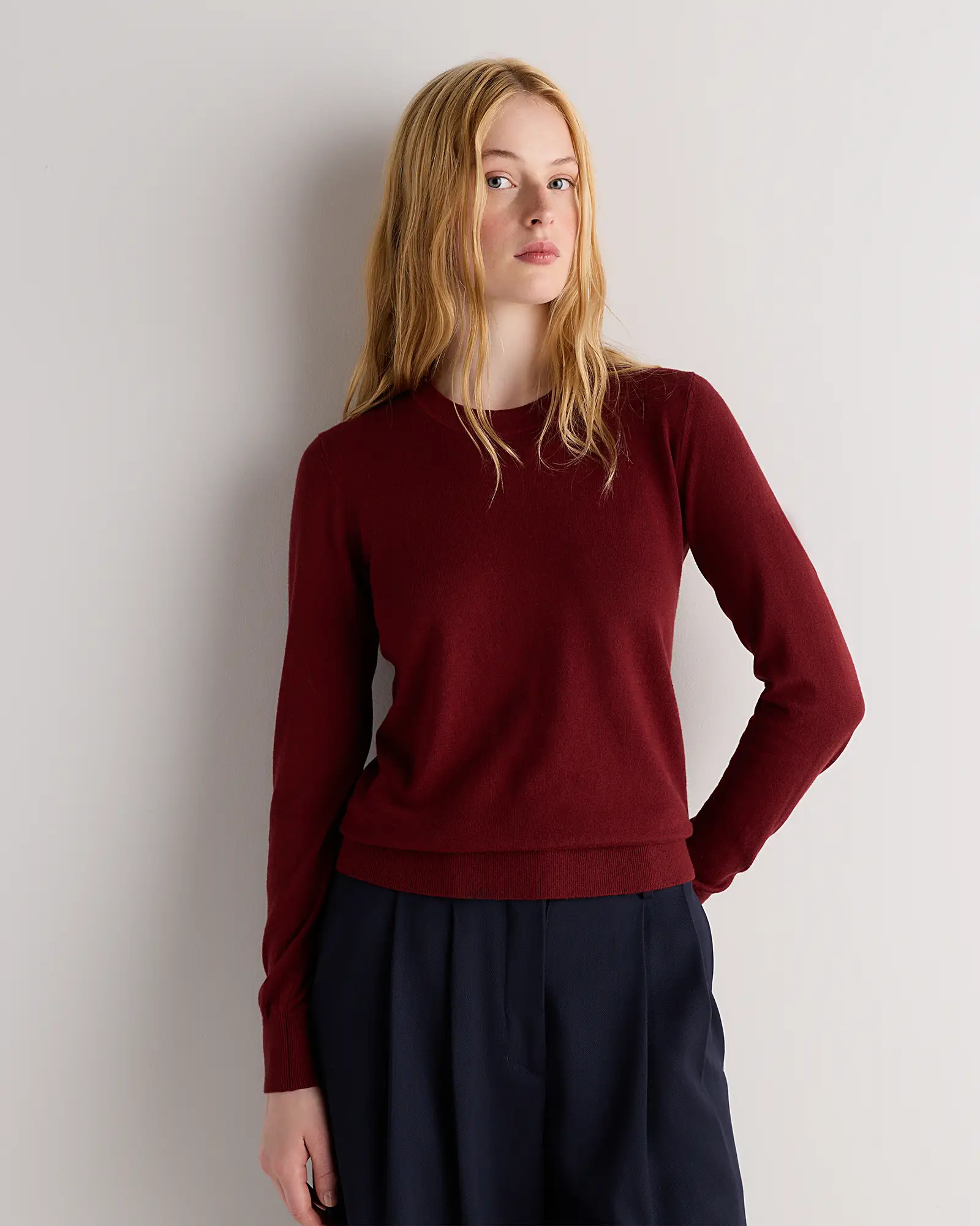 Lightweight Cotton Cashmere Crew Sweater | Quince