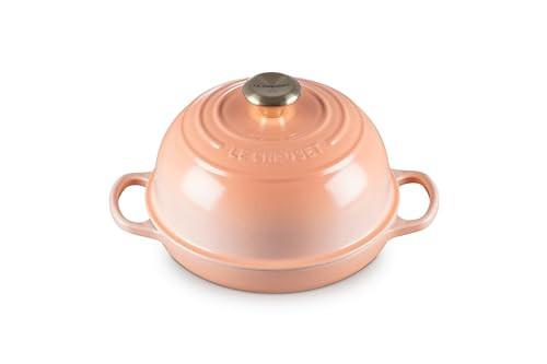 Le Creuset Enameled Cast Iron Signature Round Bread Oven, 9.5", Peche | Amazon (US)