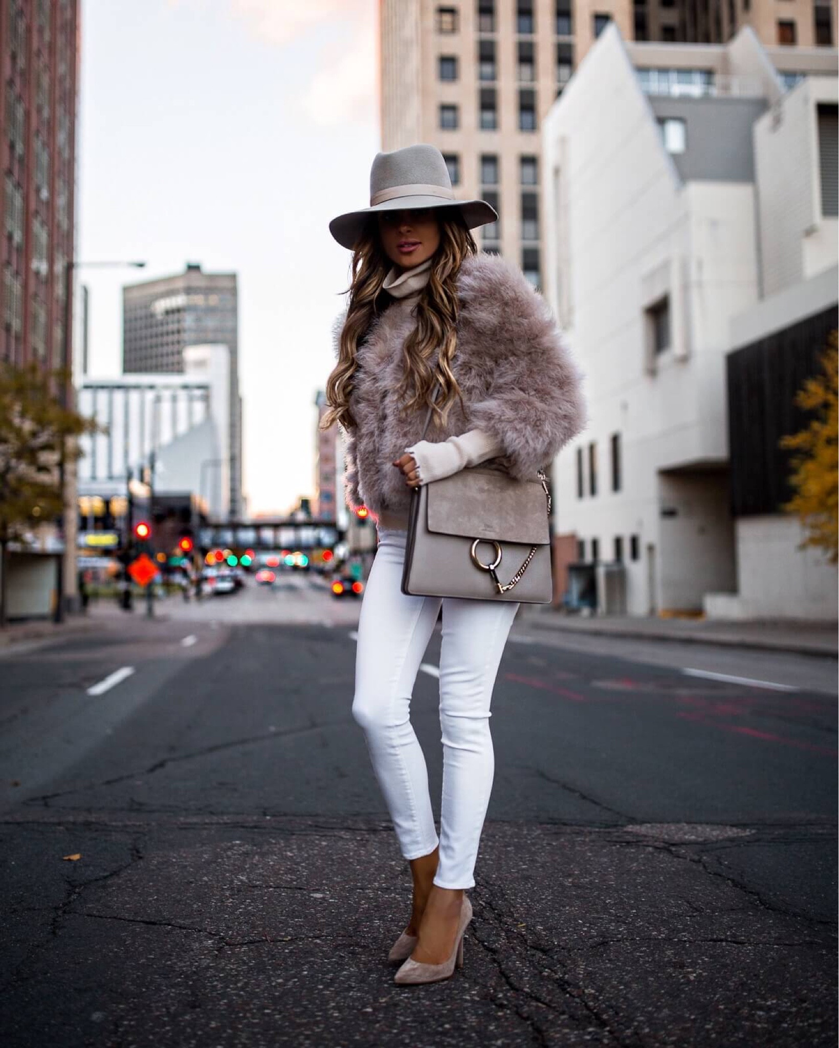 Chic winter outfit on sale / neutral holiday outfit 
Revolve faux fur jacket on sale with code HAPPY20

#LTKSeasonal #LTKSaleAlert #LTKHoliday