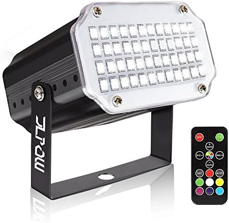 Strobe Light with Remote, JLPOW Sound Activated Halloween Mini Strobe Lights, Super Bright 48 RGB... | Amazon (US)