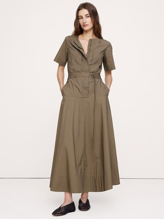 Cotton Poplin Shirt Dress | Banana Republic (US)