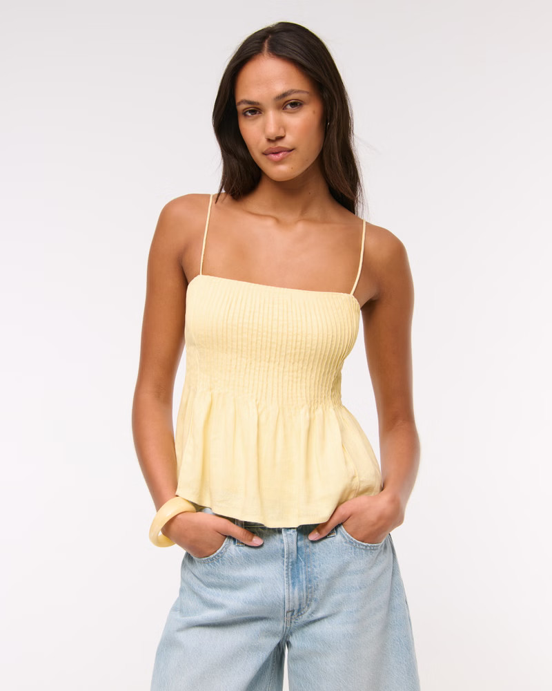 Women's Smocked Halter Top | Women's Tops | Abercrombie.com | Abercrombie & Fitch (US)