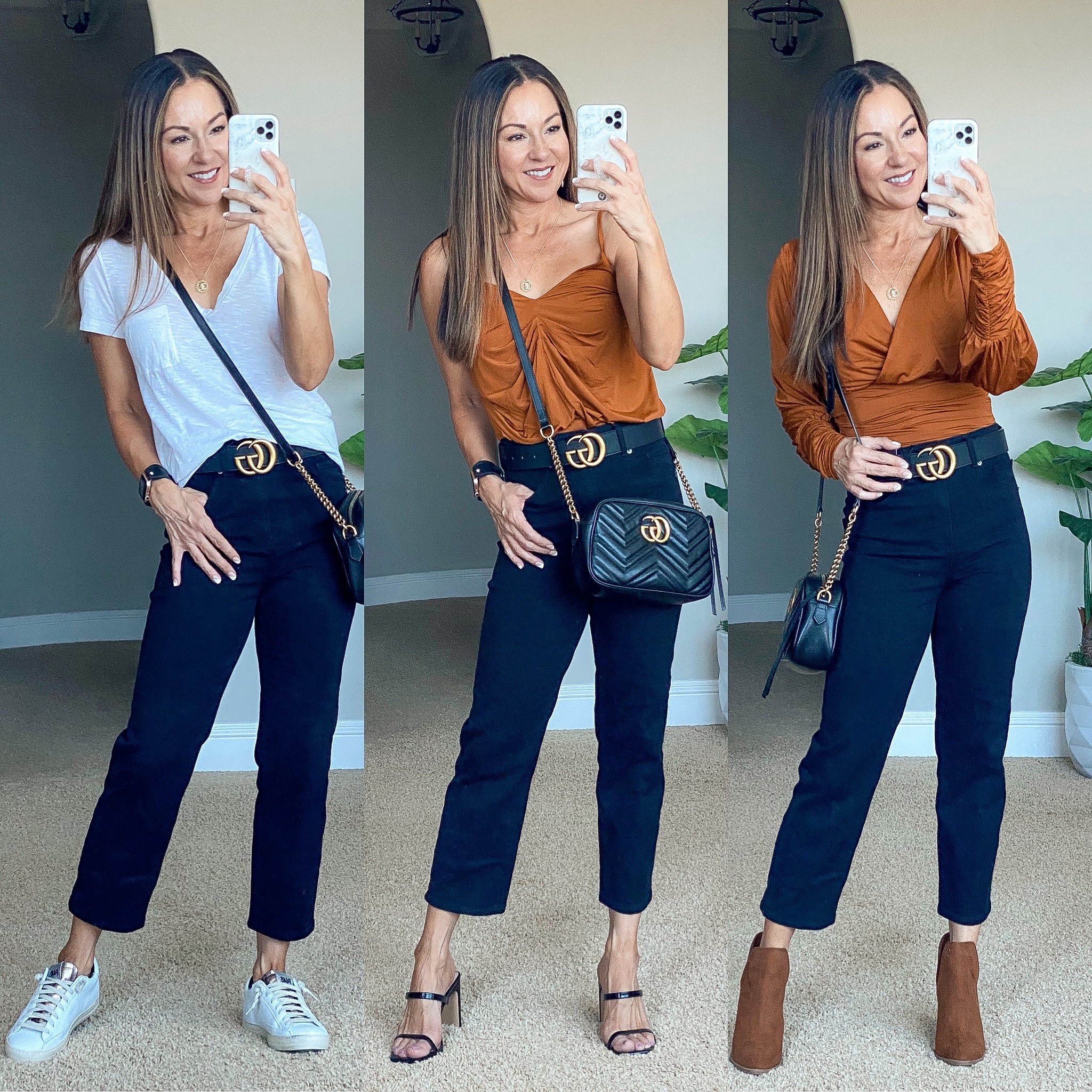 50% off these High Waisted Black Straight Ankle Jeans that come in regular, short, and long lengths. Petite friendly jeans that can be worn with sneakers, heels, booties. Perfect for everyday, work, date night. Wearing a 0 short. 
40% & 50% off both Top & bodysuit size XS, white P448 sneakers TTS, two strap heels from Amazon TTS. 
Fall outfits • fall fashion • jeans

Follow my shop @everyday.holly on the @shop.LTK app to shop this post and get my exclusive app-only content!


#LTKsalealert #LTKstyletip #LTKunder50