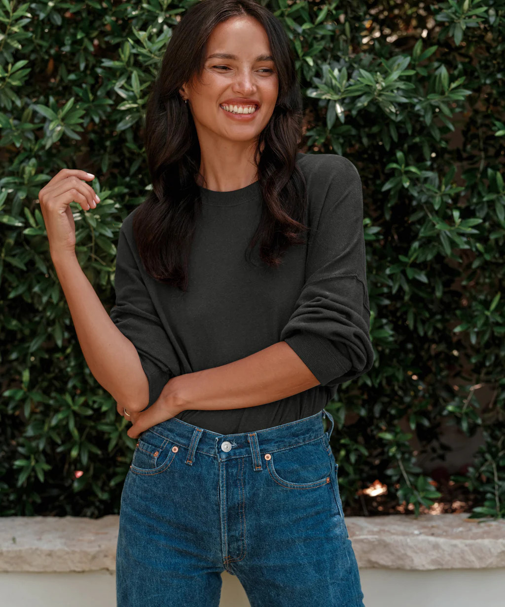 Boyfriend Long-Sleeve Tee | Jenni Kayne