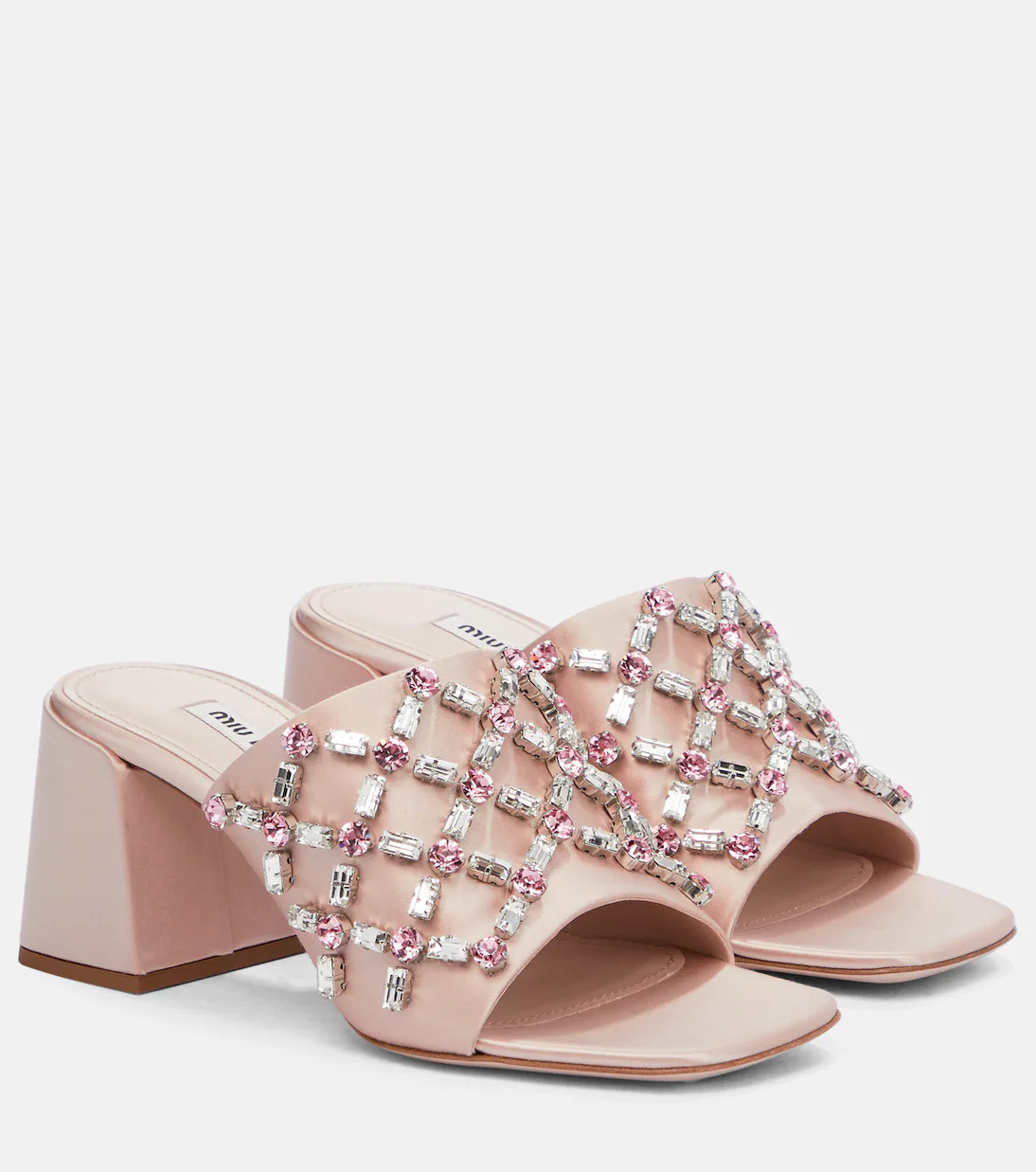 Embellished satin sandals | Mytheresa (US/CA)