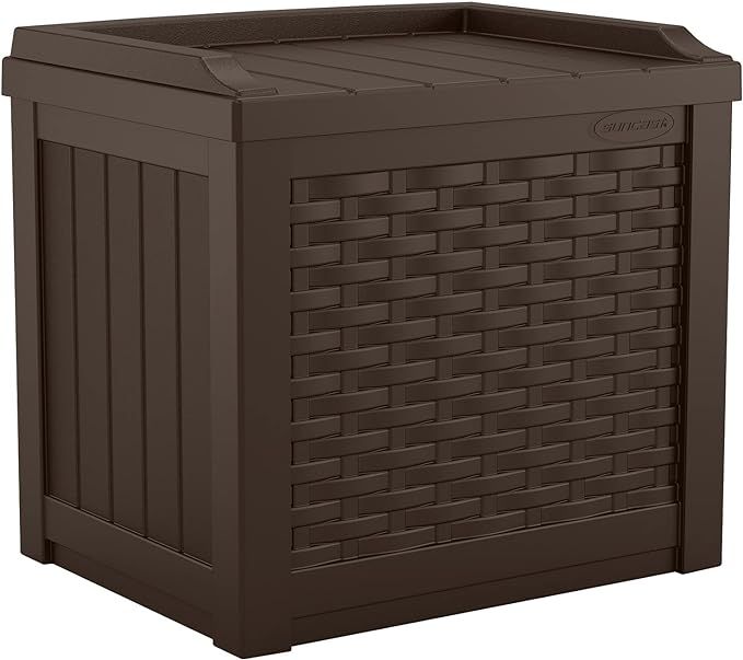 Suncast 22 Gallon Small Resin Storage Seat, Java, SSW600J | Amazon (US)