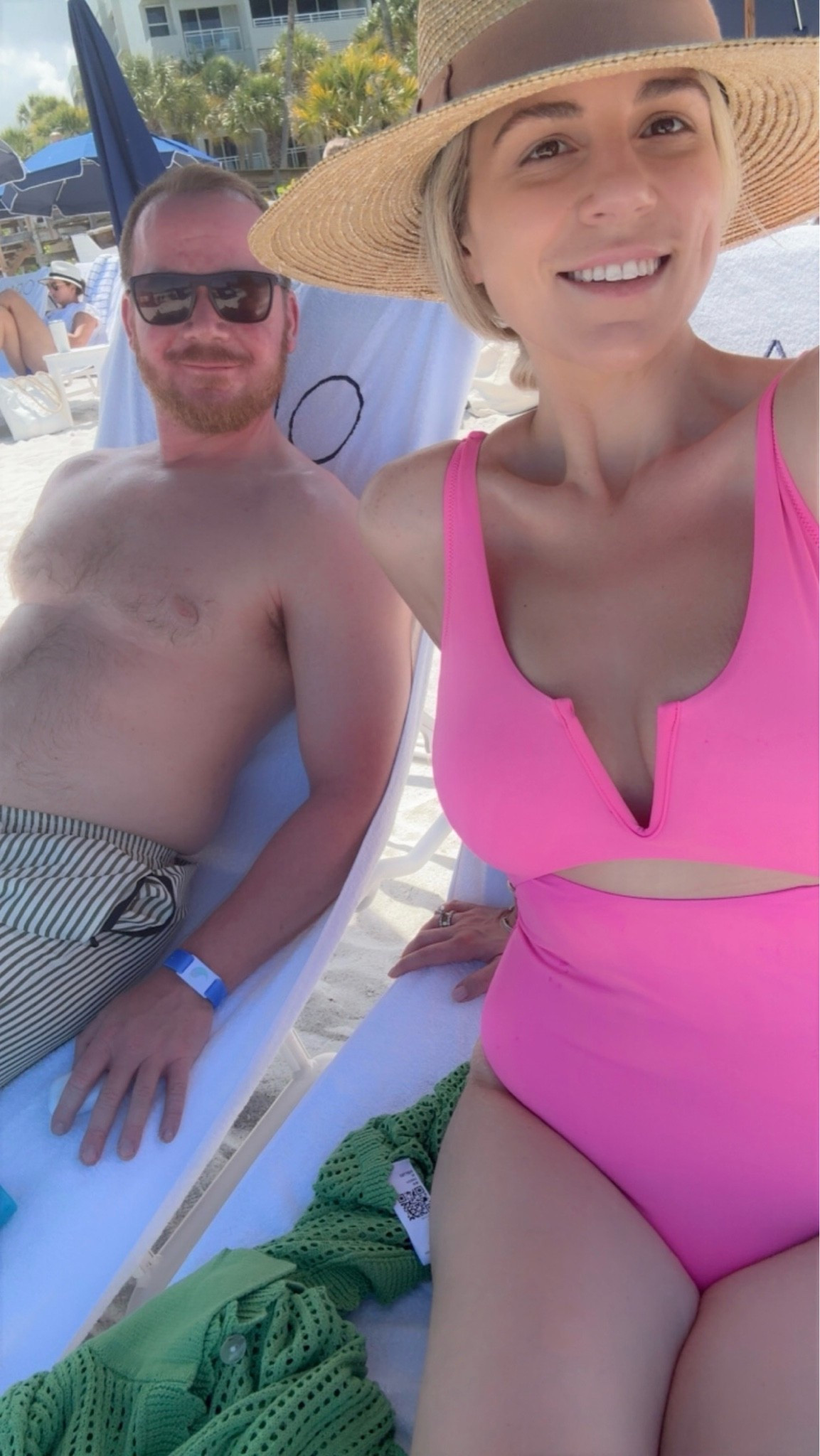 Both of our bathing suits are on sale for $20 
Jake’s is mesh lined and he’s so picky and he loves them. The pockets also have zippers which is something he’s always having me check with his swim trunks. 

My swimsuit I have in so many colors and I’ve had it for years. It’s the perfect support up top and with the wire V you can control the cleavage. 

I brought it with me in red for Memorial Day also. I have literally every color in a size medium and it’s a go to swimsuit.

#LTKootd #LTKSwim #LTKSaleAlert