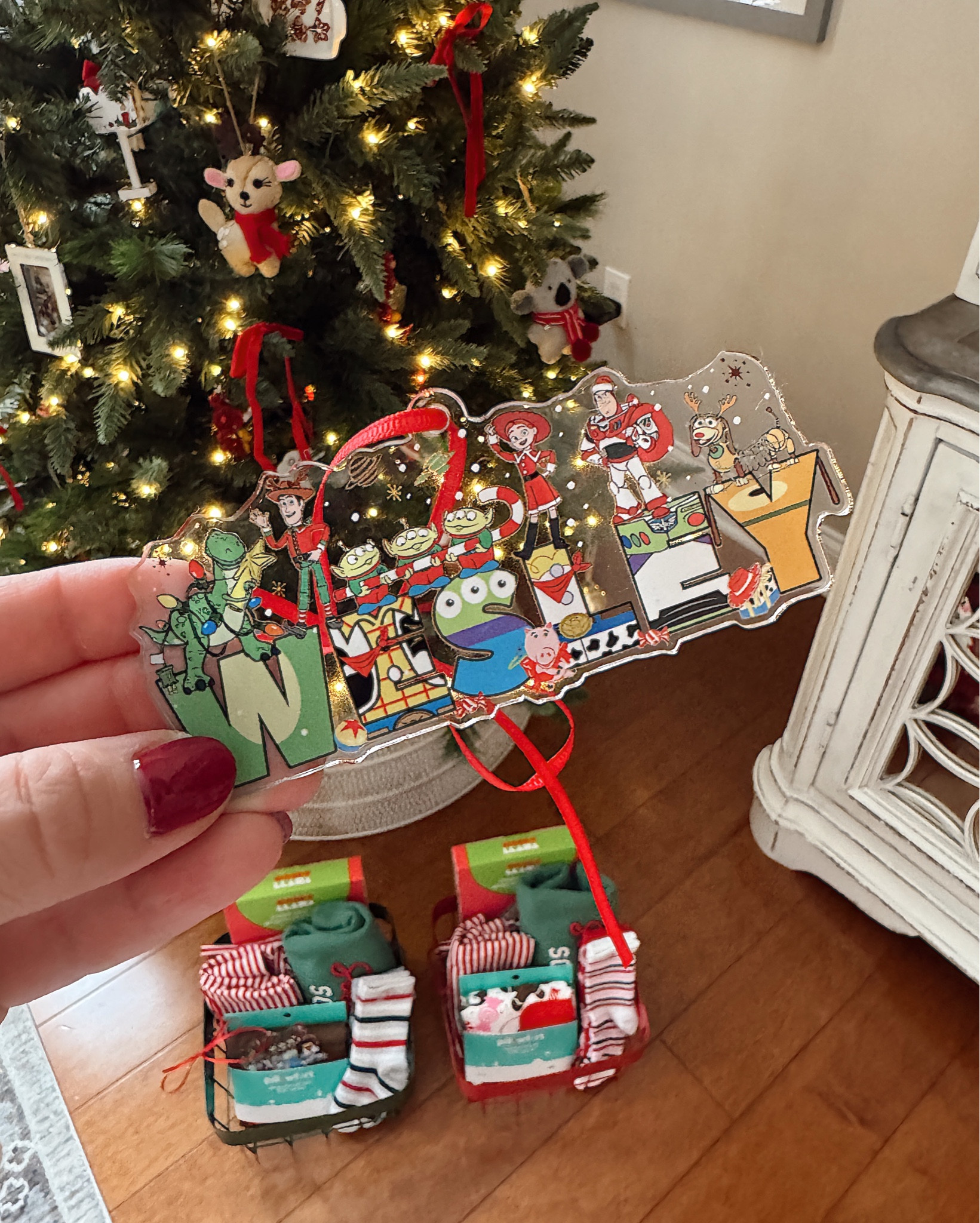 I love this family tradition we started with the kids - we buy an ornament every year that reflects the kids’ big interest/obsession. ☺️ This year both kids were very into Toy Story, so I found these custom Toy Story ornaments on Etsy. The shop is taking a break, but there are so many great options so I’m linking others I loved and considered here! Click to shop. 

#LTKmomlife #LTKCyberWeek #LTKKids