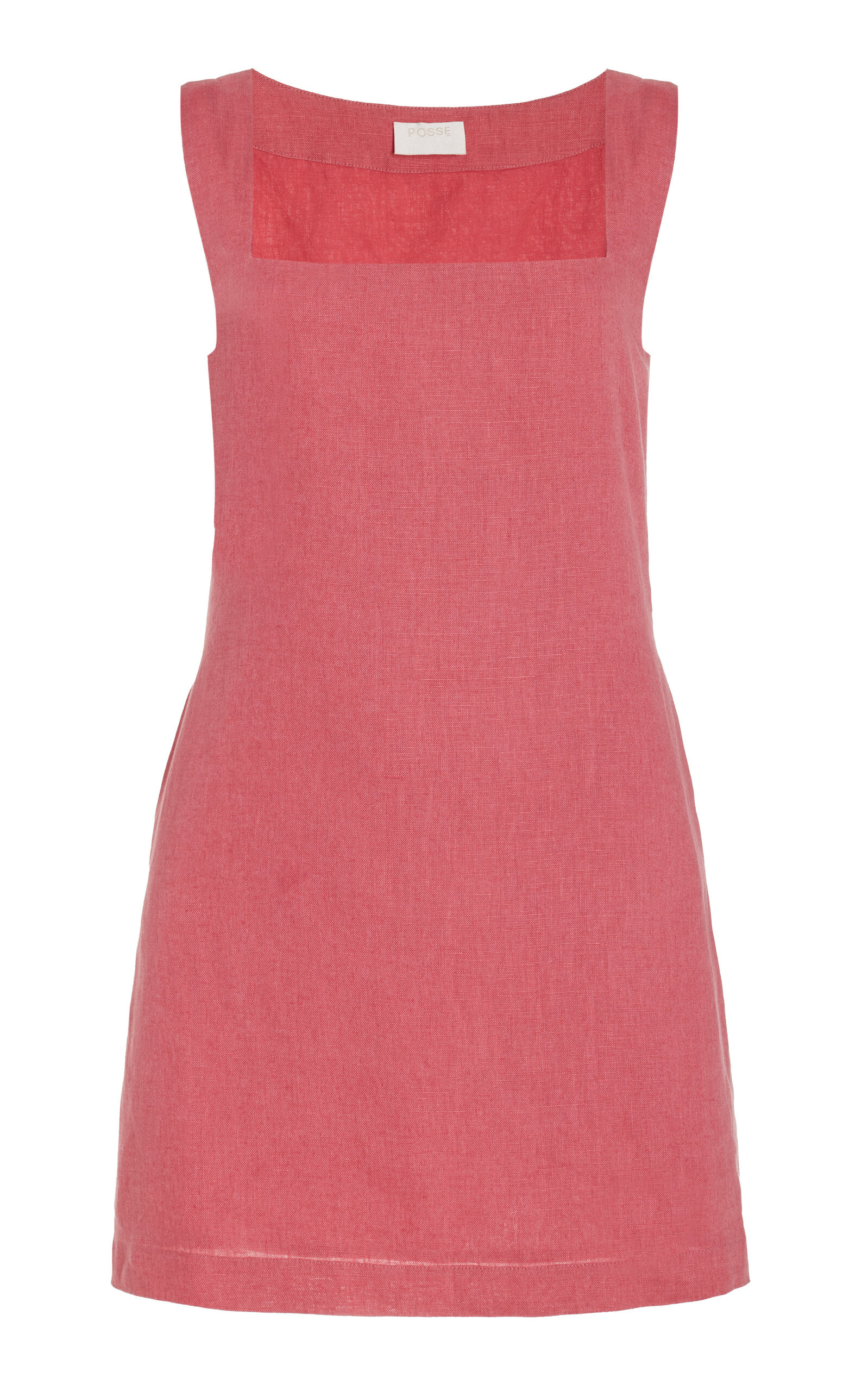 Posse - Women's Alice Linen Mini Dress - Pink - L - Moda Operandi | Moda Operandi (Global)