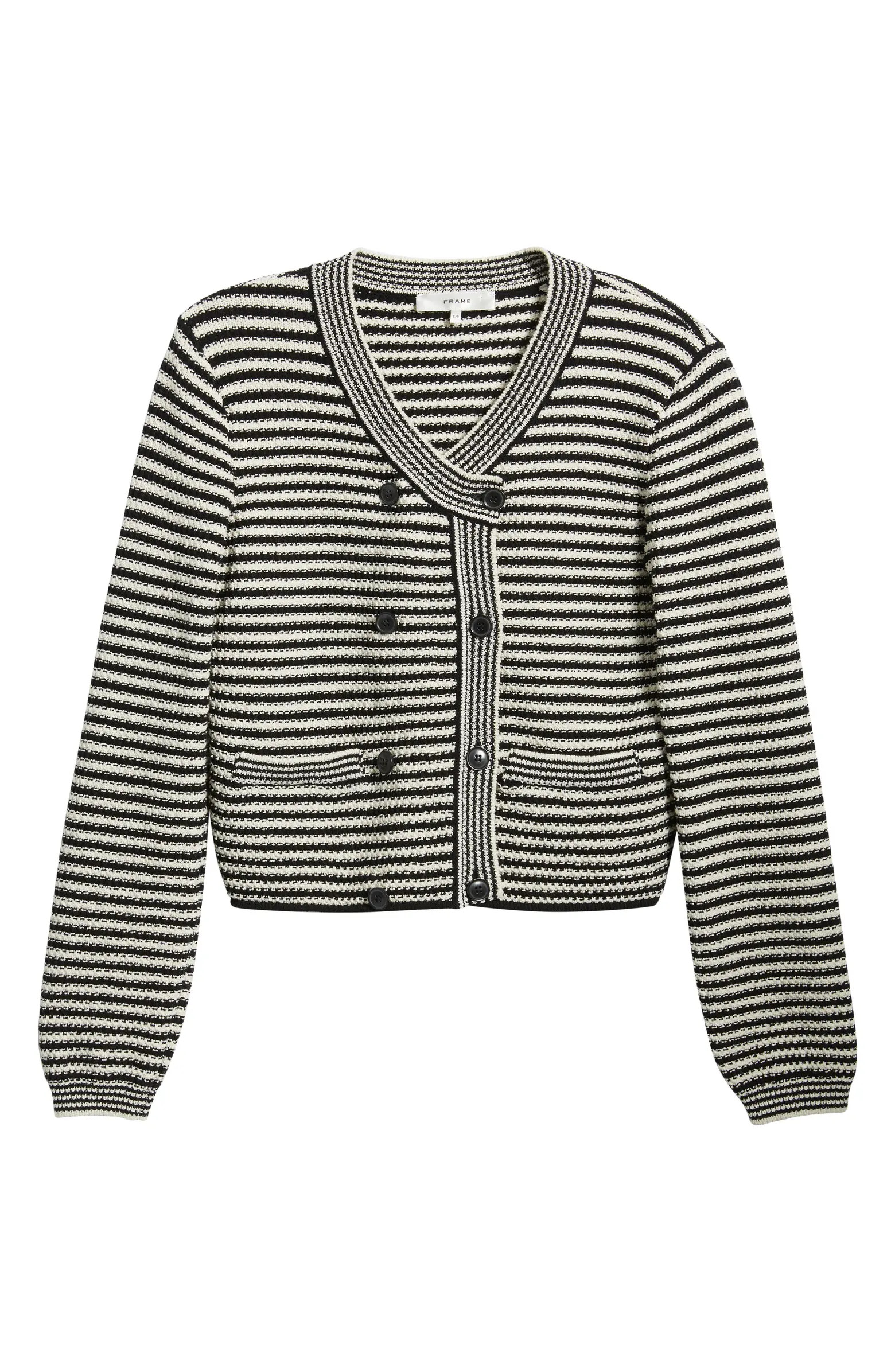 FRAME The Court Double Breasted Cardigan | Nordstrom | Nordstrom