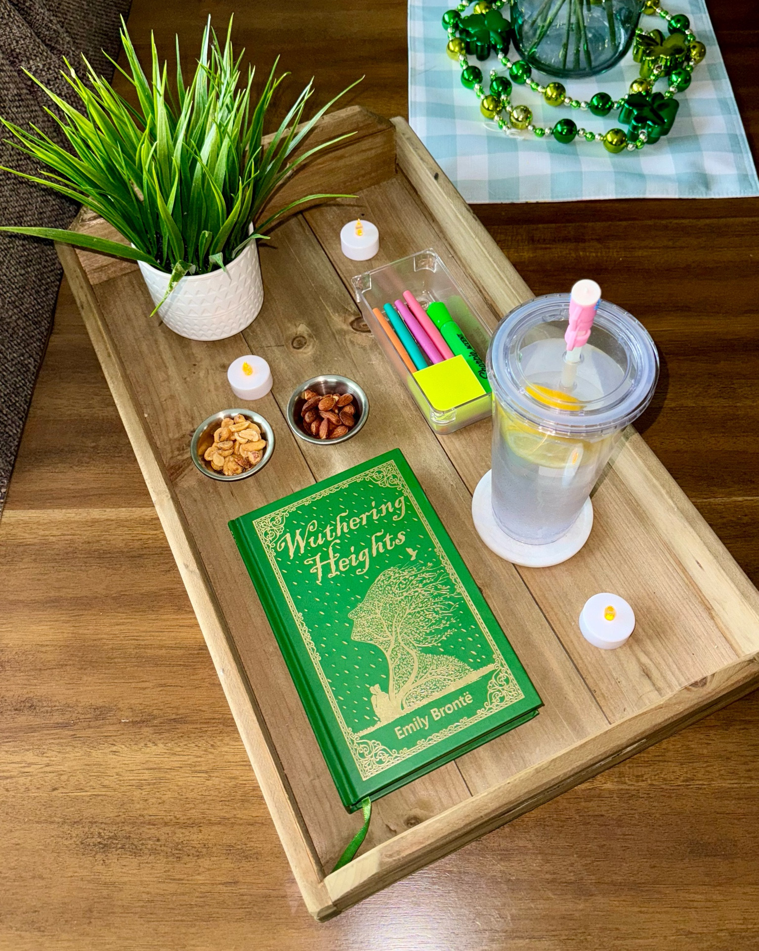 Reading tray. Spring ideas. Spring activities. Book trays. Book tray. Serving tray. Tray. 

#LTKSeasonal #LTKhome